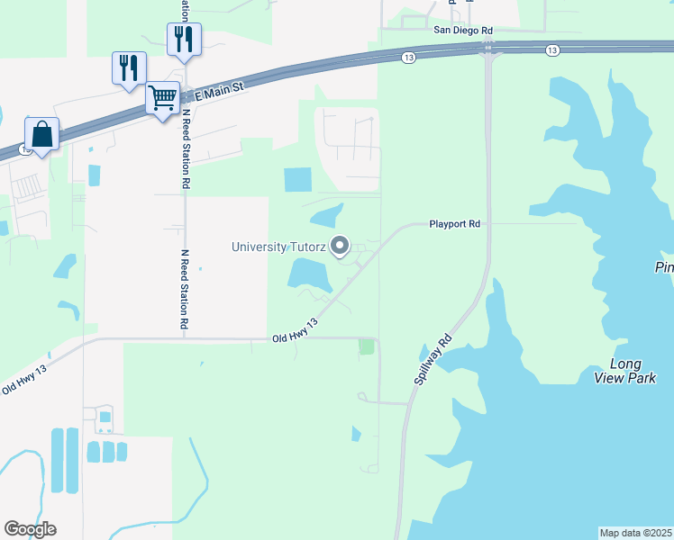 map of restaurants, bars, coffee shops, grocery stores, and more near 79 Village Drive in Carbondale