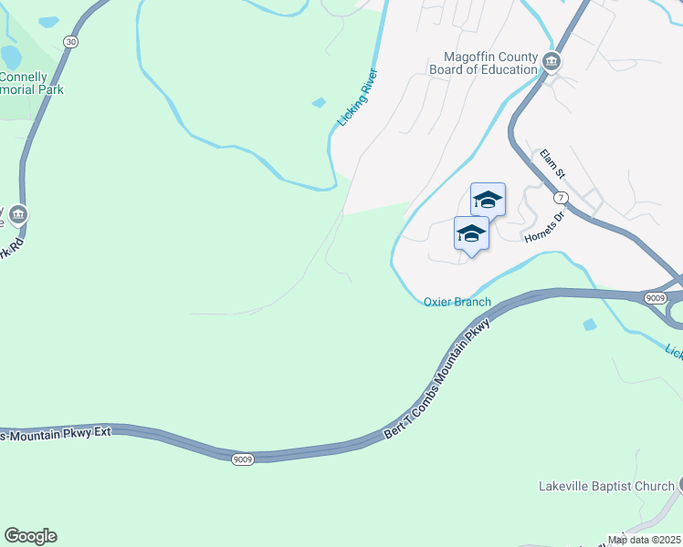 map of restaurants, bars, coffee shops, grocery stores, and more near Cr-1859 in Salyersville