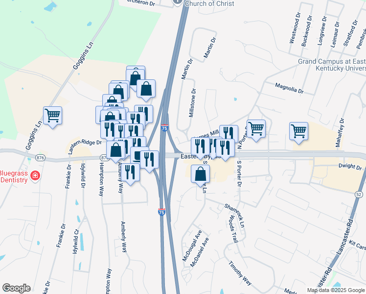 map of restaurants, bars, coffee shops, grocery stores, and more near 920 Barnes Mill Road in Richmond