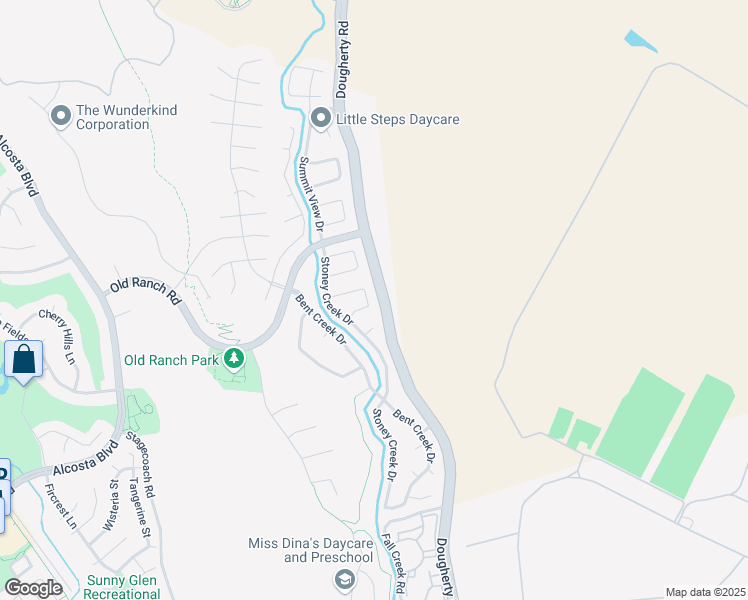 map of restaurants, bars, coffee shops, grocery stores, and more near 852 Springbrook Drive in San Ramon