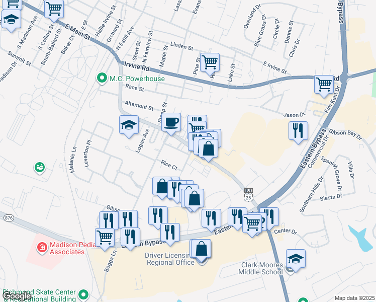 map of restaurants, bars, coffee shops, grocery stores, and more near 508 Big Hill Avenue in Richmond