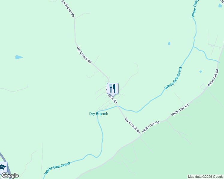 map of restaurants, bars, coffee shops, grocery stores, and more near 1228 Dry Branch Road in Irvine