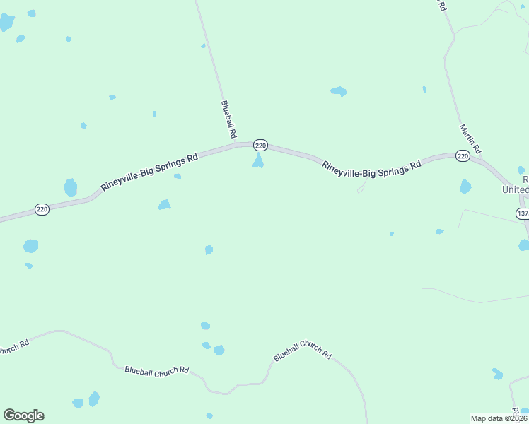 map of restaurants, bars, coffee shops, grocery stores, and more near 8469 Rineyville-Big Springs Road in Rineyville
