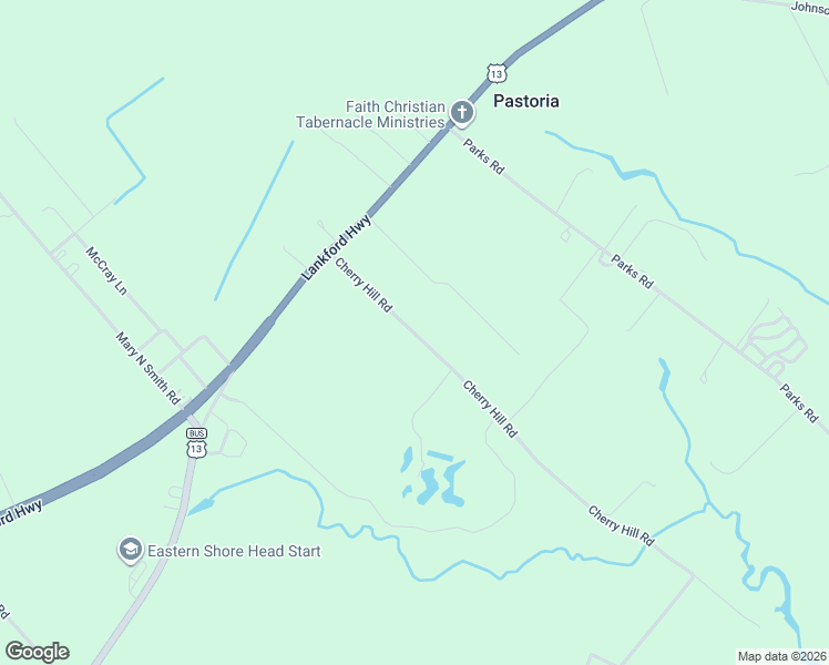 map of restaurants, bars, coffee shops, grocery stores, and more near 25248 Woodland Park Avenue in Parksley