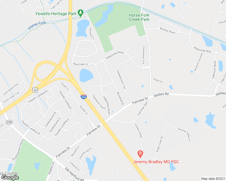 map of restaurants, bars, coffee shops, grocery stores, and more near 2511 Ashwood Court in Owensboro
