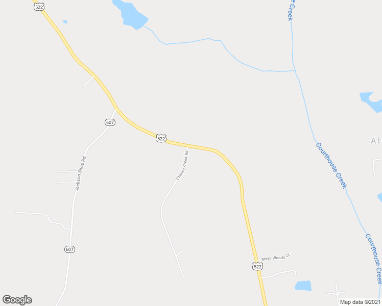 map of restaurants, bars, coffee shops, grocery stores, and more near 2461 Cheney Creek Road in Goochland