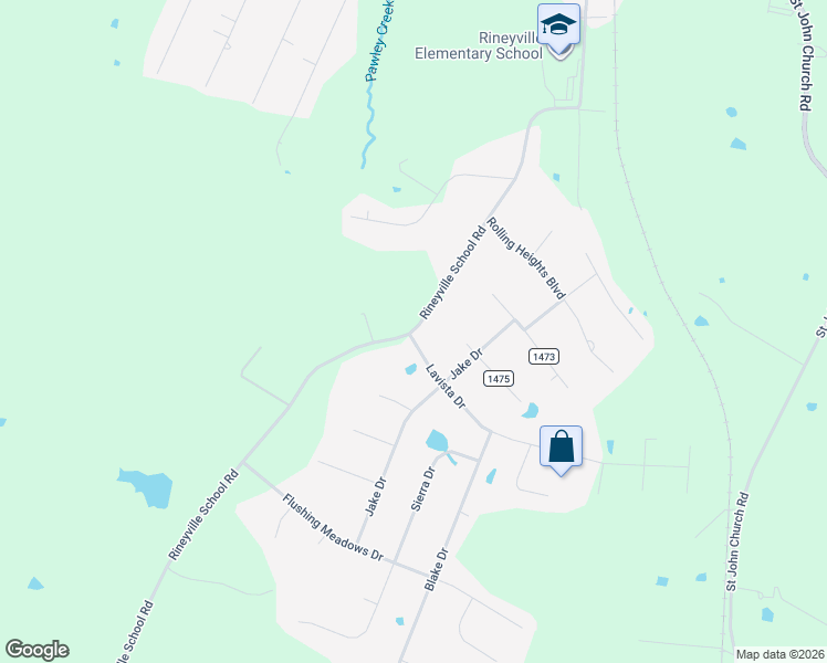 map of restaurants, bars, coffee shops, grocery stores, and more near 763 Rineyville School Road in Rineyville