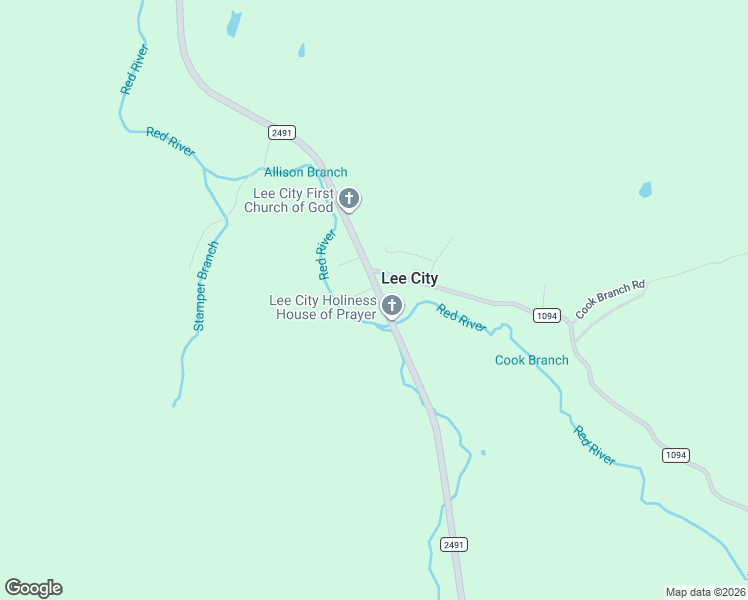 map of restaurants, bars, coffee shops, grocery stores, and more near 2155 Kentucky 205 in Campton