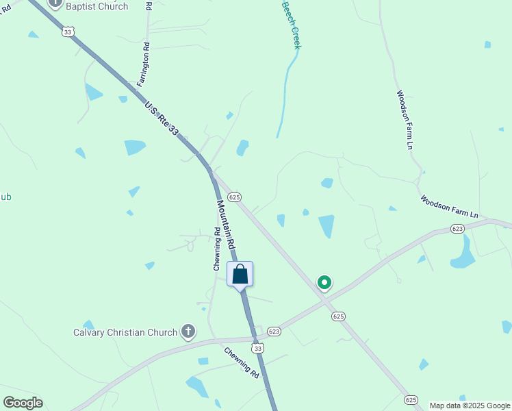map of restaurants, bars, coffee shops, grocery stores, and more near 14188 Greenwood Church Road in Ashland