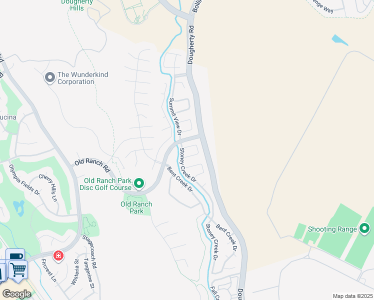 map of restaurants, bars, coffee shops, grocery stores, and more near 705 Bridge Creek Drive in San Ramon