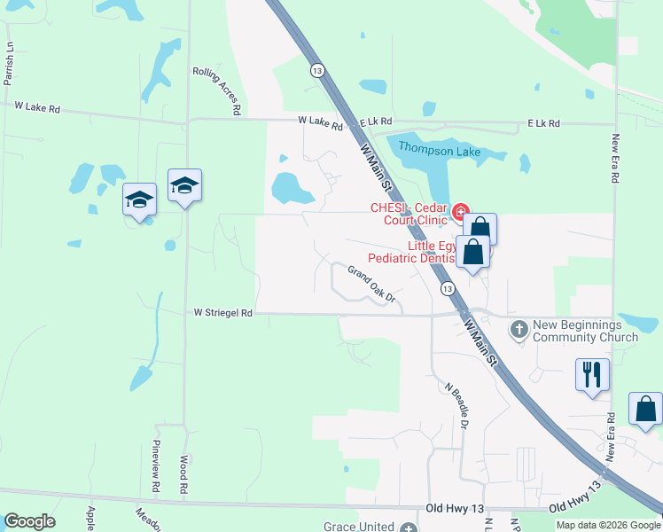 map of restaurants, bars, coffee shops, grocery stores, and more near 1133 Cedar Ridge Drive in Carbondale