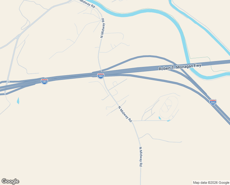 map of restaurants, bars, coffee shops, grocery stores, and more near 16881 North Midway Road in Tracy