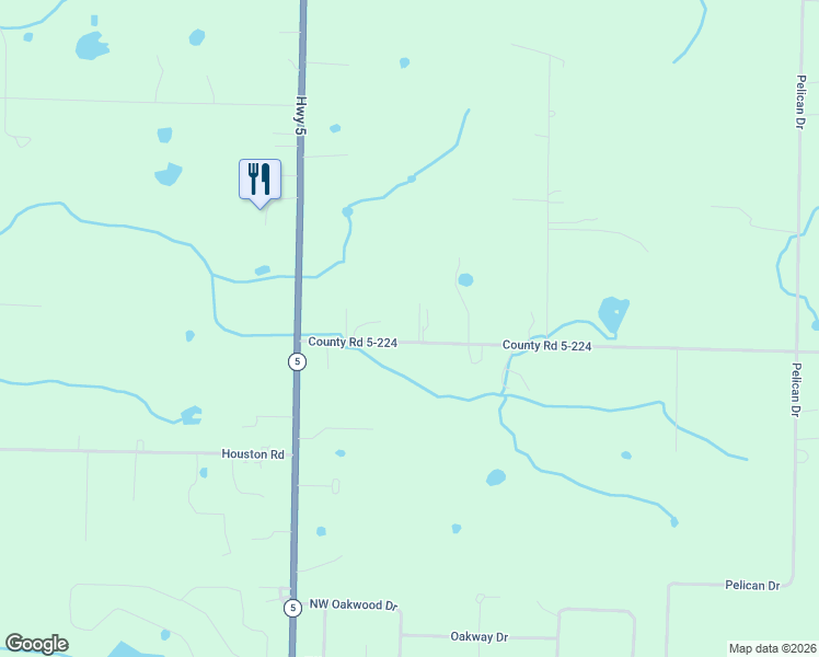 map of restaurants, bars, coffee shops, grocery stores, and more near 20119-20261 County Road 5-224 in Lebanon