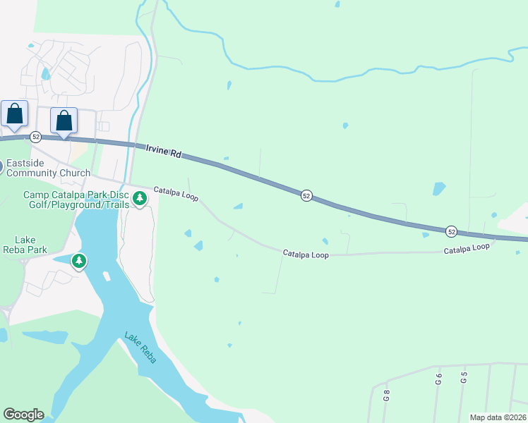 map of restaurants, bars, coffee shops, grocery stores, and more near 2289 Robbinsville Loop Road in Richmond