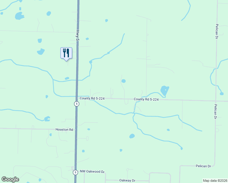 map of restaurants, bars, coffee shops, grocery stores, and more near 20259 County Road 5-224 in Lebanon