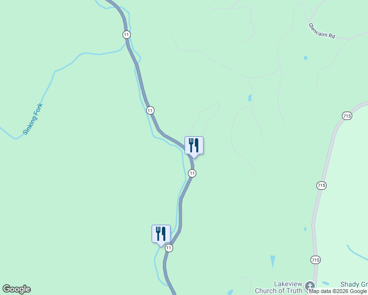 map of restaurants, bars, coffee shops, grocery stores, and more near 4274 Kentucky 11 in Campton