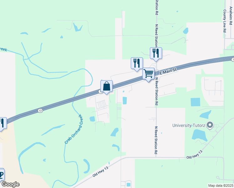 map of restaurants, bars, coffee shops, grocery stores, and more near 2211 Sweets Drive in Carbondale