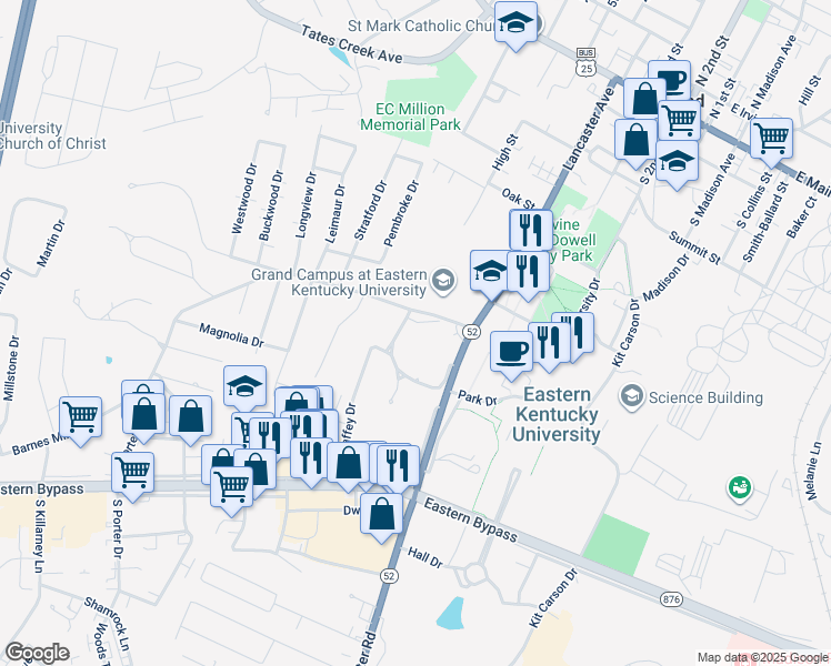 map of restaurants, bars, coffee shops, grocery stores, and more near 114 Barnes Mill Road in Richmond