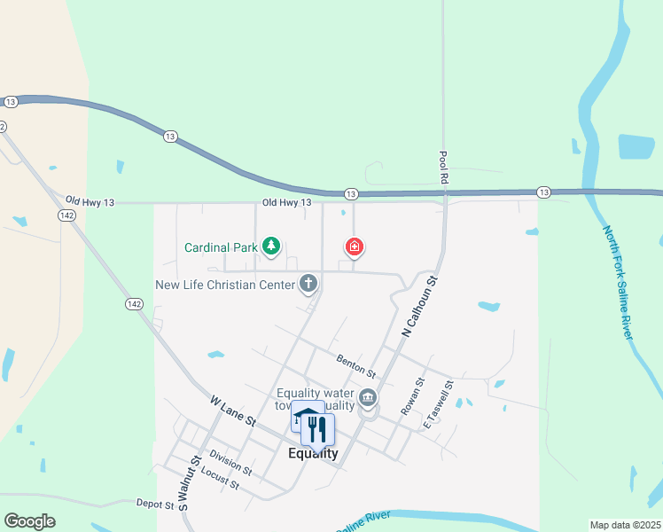 map of restaurants, bars, coffee shops, grocery stores, and more near 700-798 North McHenry Street in Equality