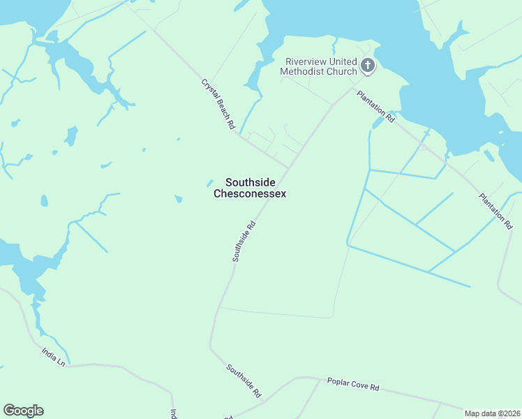 map of restaurants, bars, coffee shops, grocery stores, and more near 22050-22188 Southside Road in Onancock