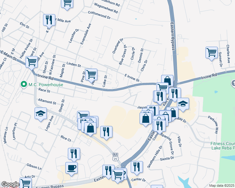map of restaurants, bars, coffee shops, grocery stores, and more near 218 Patsy Drive in Richmond
