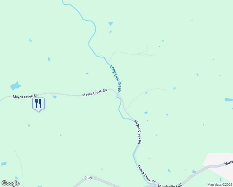 map of restaurants, bars, coffee shops, grocery stores, and more near 4601 Mayes Creek Road in Springfield