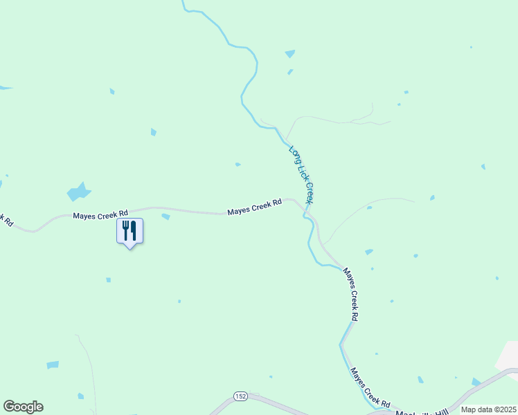 map of restaurants, bars, coffee shops, grocery stores, and more near 4601-4619 Mayes Creek Road in Springfield