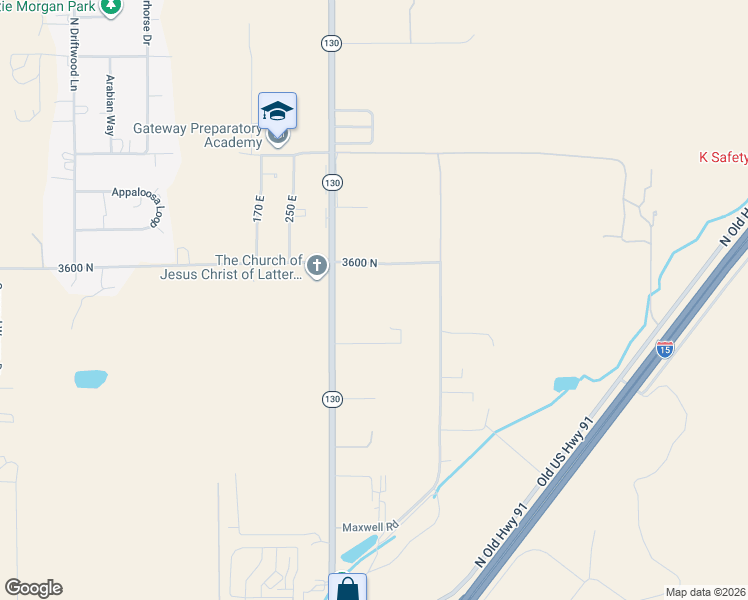 map of restaurants, bars, coffee shops, grocery stores, and more near 3490 North Minersville Highway in Cedar City