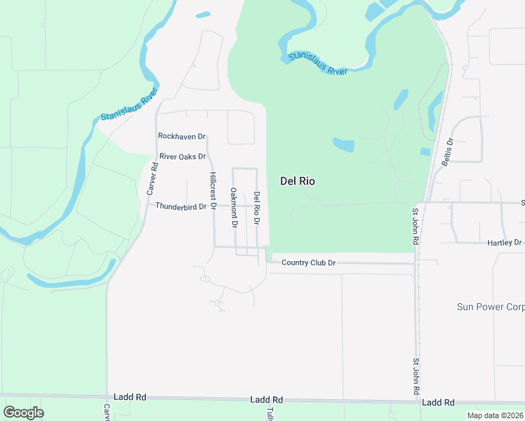 map of restaurants, bars, coffee shops, grocery stores, and more near 7012 Del Rio Drive in Modesto