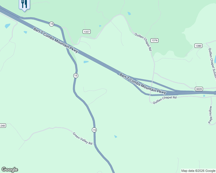 map of restaurants, bars, coffee shops, grocery stores, and more near Kentucky 15 in Campton