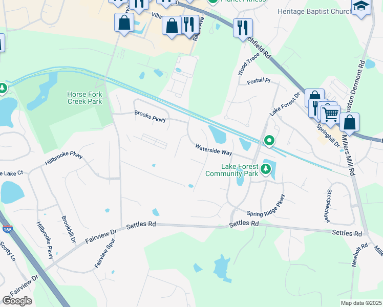 map of restaurants, bars, coffee shops, grocery stores, and more near 2973 Cr-1506J in Owensboro