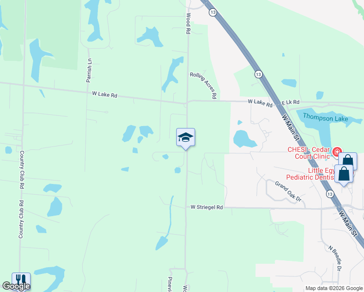 map of restaurants, bars, coffee shops, grocery stores, and more near 298 Bonnie Brae Road in Carbondale