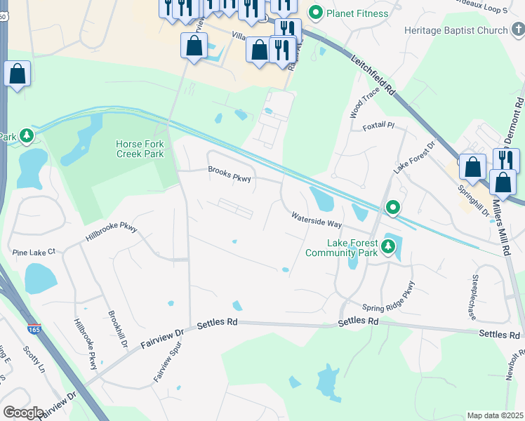 map of restaurants, bars, coffee shops, grocery stores, and more near 4524 Cr-1506H in Owensboro