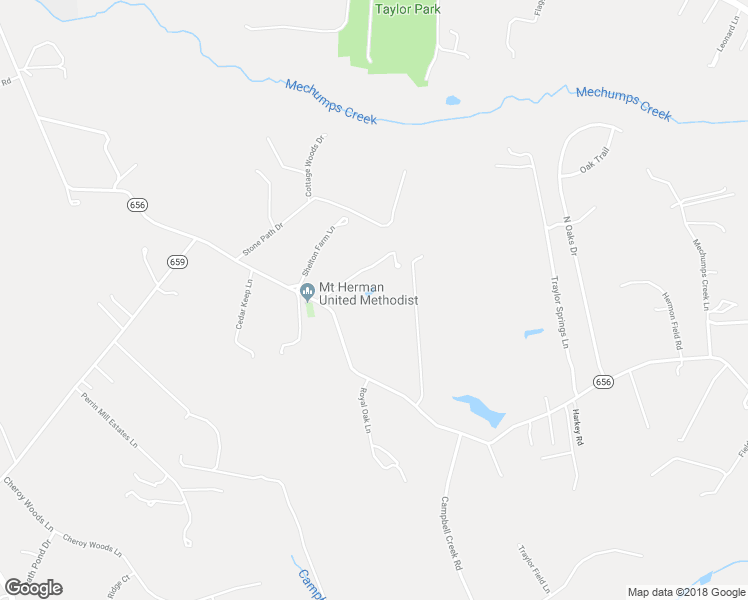 map of restaurants, bars, coffee shops, grocery stores, and more near 12630 Mount Hermon Road in Ashland