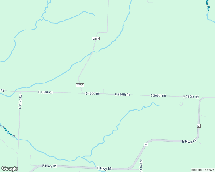 map of restaurants, bars, coffee shops, grocery stores, and more near 23935 East 1000 Road in Humansville