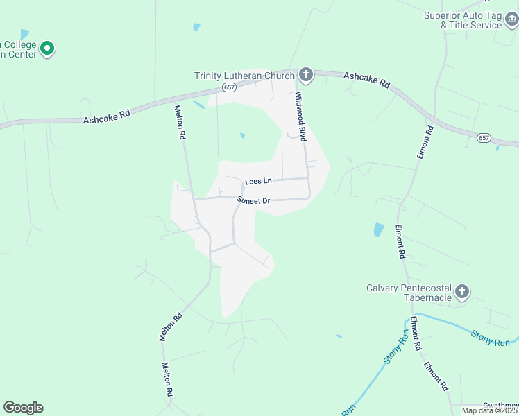 map of restaurants, bars, coffee shops, grocery stores, and more near 12035 Sunset Drive in Ashland
