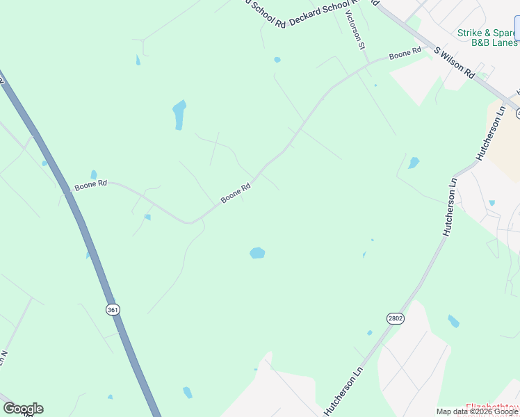 map of restaurants, bars, coffee shops, grocery stores, and more near 777 Boone Road in Rineyville