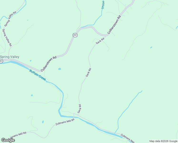 map of restaurants, bars, coffee shops, grocery stores, and more near Sack Road in Rockbridge County