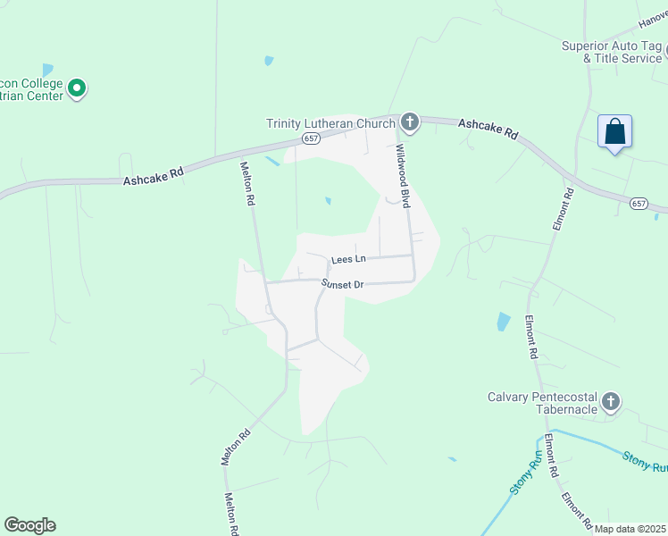 map of restaurants, bars, coffee shops, grocery stores, and more near 12325 Lees Lane in Ashland