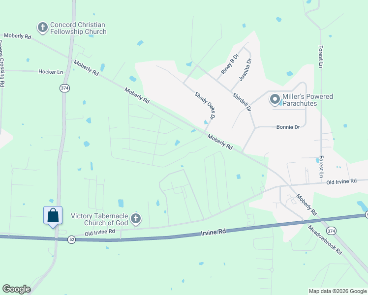 map of restaurants, bars, coffee shops, grocery stores, and more near 1282 Moberly Road in Richmond
