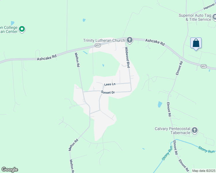 map of restaurants, bars, coffee shops, grocery stores, and more near 12336 Lees Lane in Ashland