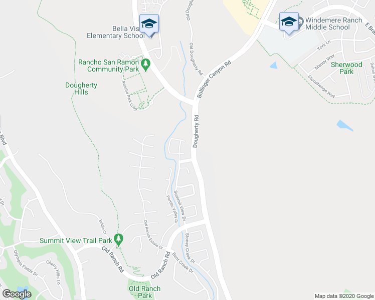 map of restaurants, bars, coffee shops, grocery stores, and more near 509 Summer Valley Court in San Ramon