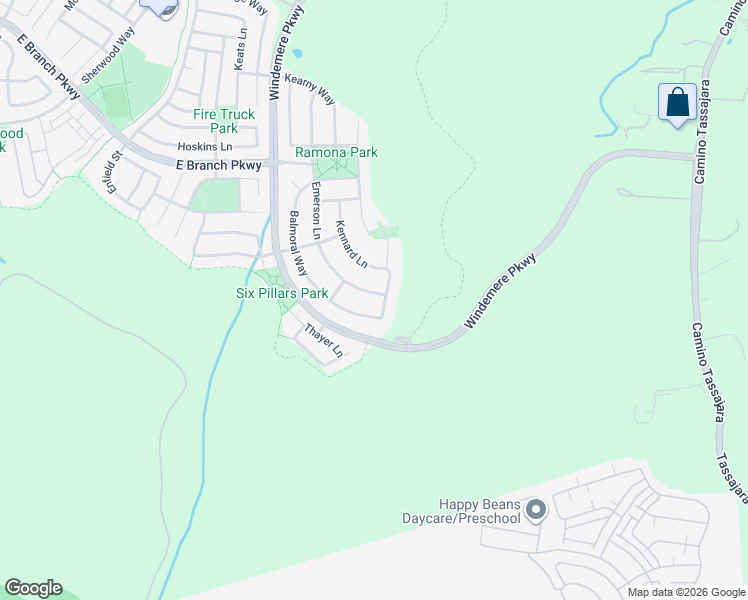 map of restaurants, bars, coffee shops, grocery stores, and more near 7090 Emerson Ln in San Ramon
