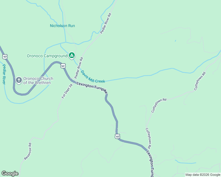 map of restaurants, bars, coffee shops, grocery stores, and more near 7286-7498 Lexington Turnpike in Amherst County