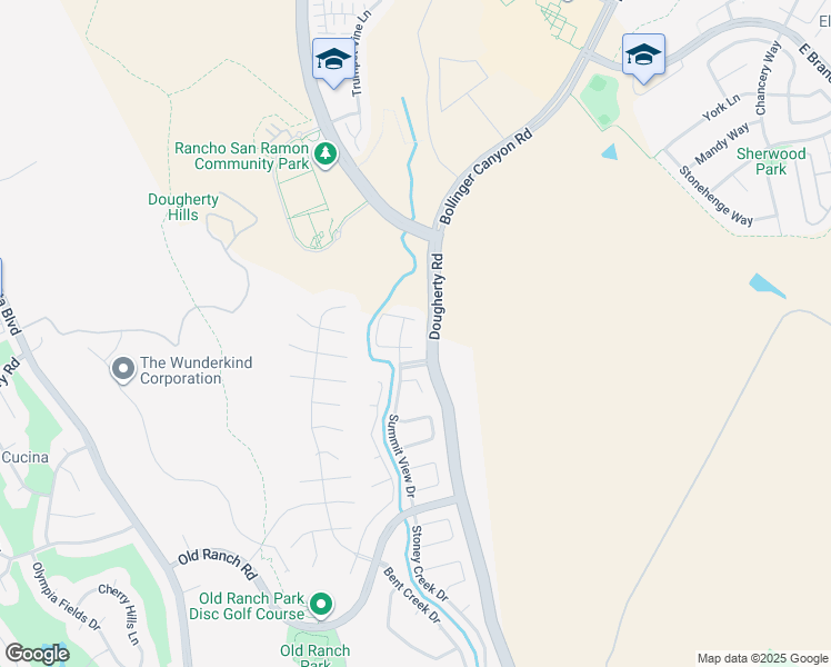 map of restaurants, bars, coffee shops, grocery stores, and more near 509 Summer Valley Court in San Ramon
