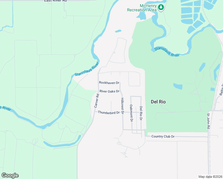 map of restaurants, bars, coffee shops, grocery stores, and more near 1413 River Oaks Drive in Modesto