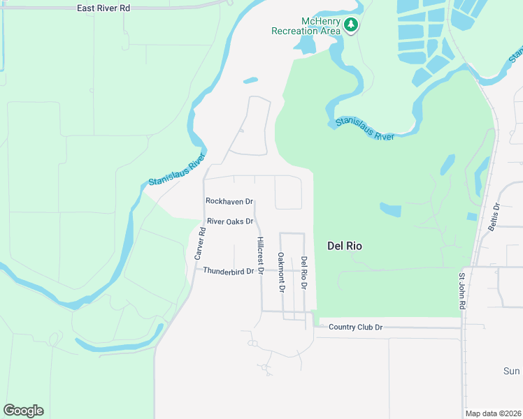 map of restaurants, bars, coffee shops, grocery stores, and more near 7316 Hillcrest Drive in Modesto