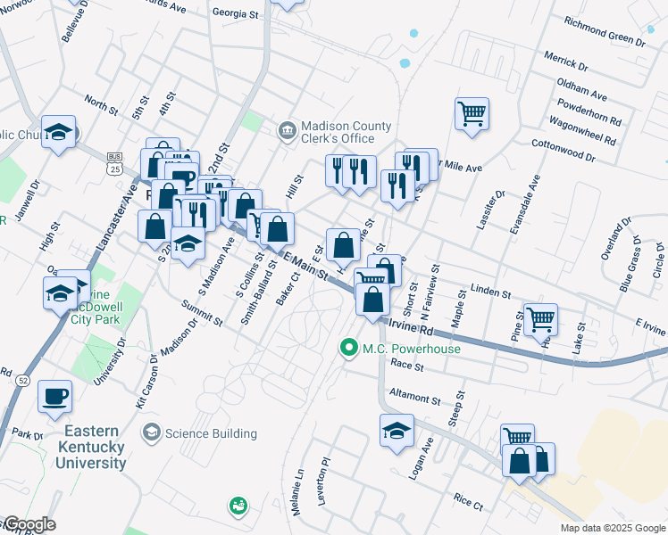 map of restaurants, bars, coffee shops, grocery stores, and more near 509 Hillsdale Avenue in Richmond