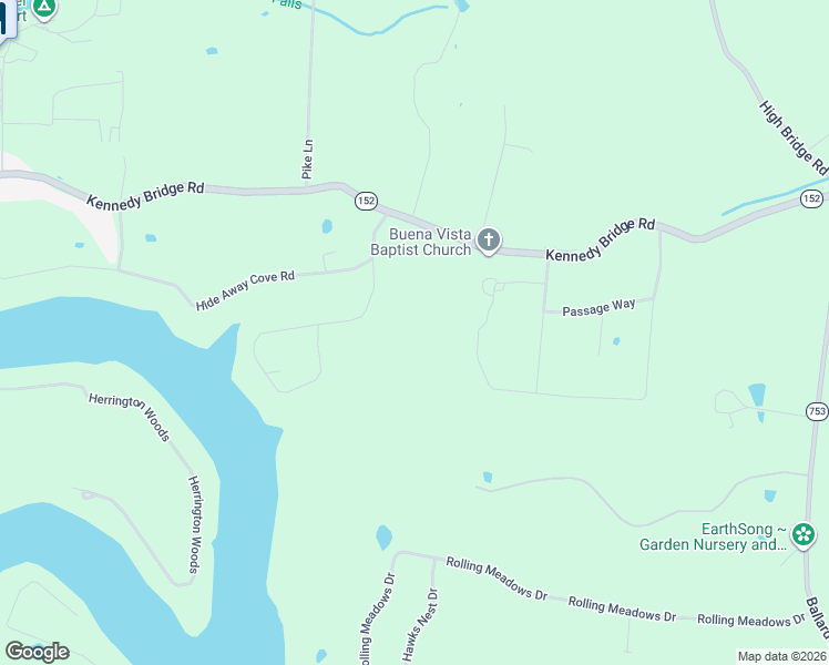 map of restaurants, bars, coffee shops, grocery stores, and more near 3515 Kennedy Bridge Road in Lancaster