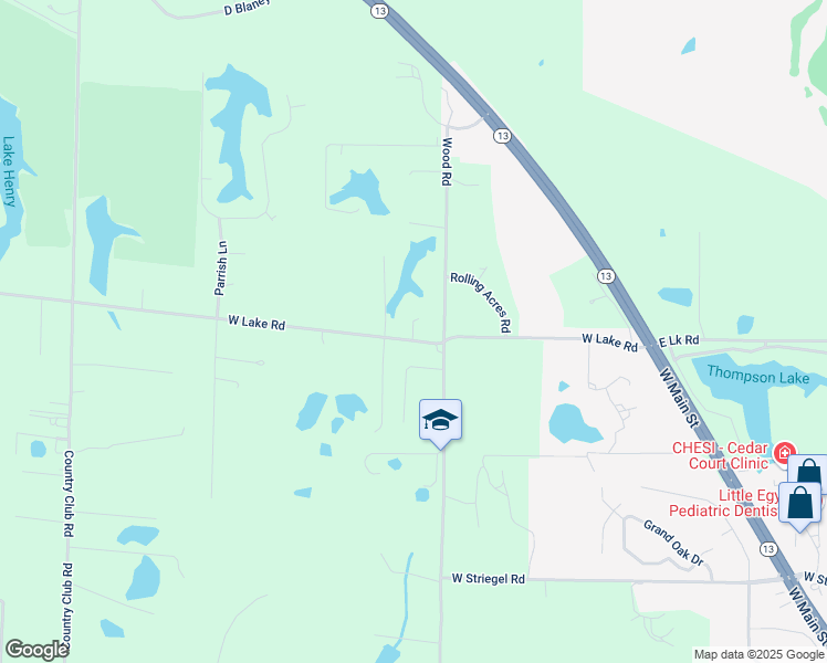 map of restaurants, bars, coffee shops, grocery stores, and more near 24 Park Drive in Murphysboro